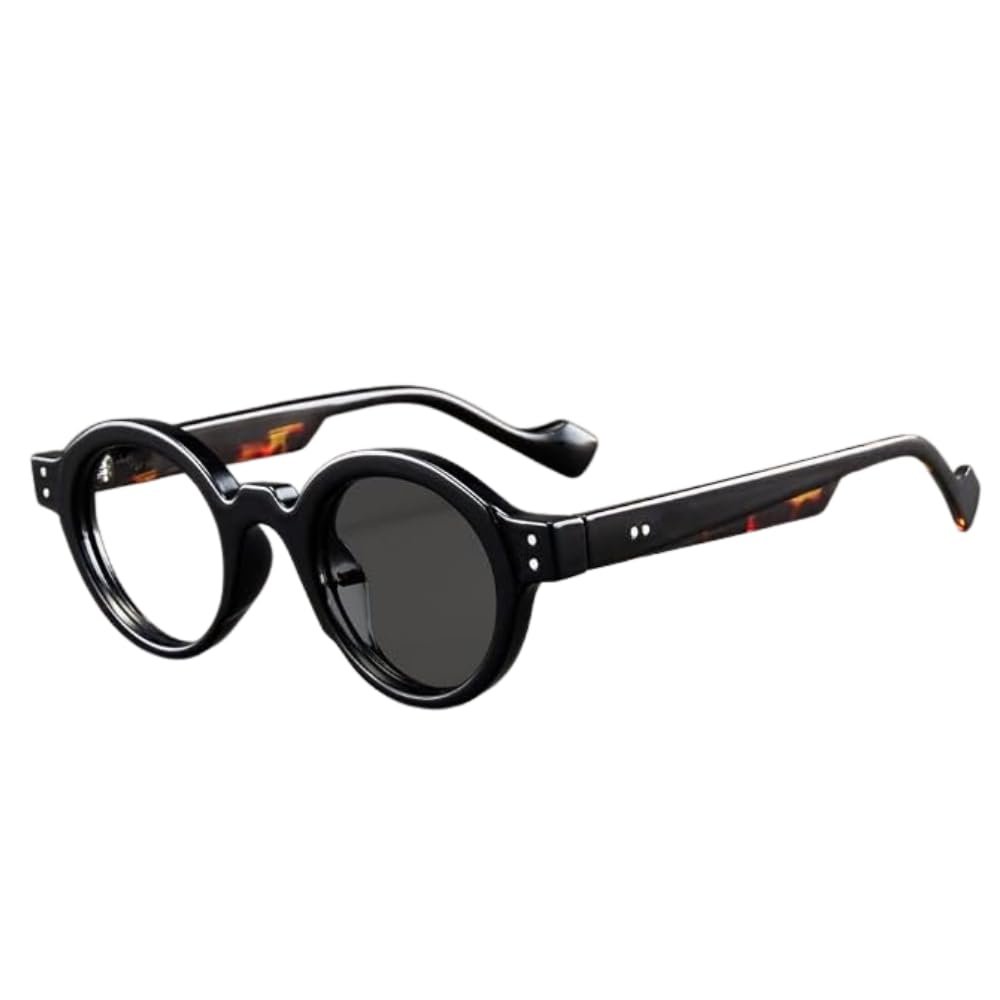XINGNIAN Classic Small Round Reading Glasses Photochromic Gray Readers for Men Women (Not Spring Hinges)