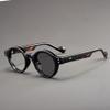 XINGNIAN Black Tortoiseshell Classic Small Round Reading Glasses Anti-Blue Light Photochromic Gray Readers for Men Women (Not Spring Hinges) view 1