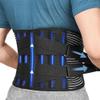 Lower Back Pain Relief Brace for Men and Women - Orthopedic Lumbar Support Belt & Posture Corrector for Stabilizing Lumbar Vertebrae (X-Large, Black) view 1