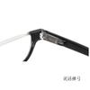 XINGNIAN Half Moon Black Reading Glasses 2.00 Strength Half Round Spring Hinges Vintage Readers for Women and Men view 4