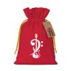 MUSM Bass Clef Bass Guitar Bags, Santa Wrapping Bags, with Drawstring and Tags Reusable view 2