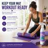 Fresh Mat Yoga Mat Cleaner Spray - Natural Deodorizing Cleaner for Yoga Mats & Fitness Equipment - No-Rinse, Residue-Free Formula with Witch Hazel & Essential Oil, Peaceful Lavender (24 fl oz). view 4