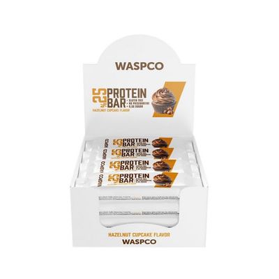 (12 Count), Protein Bars, HAZELNUT CUPCAKE, Gluten Free with 9g Protein and 0.5g Sugar,36 G