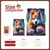 Tnnutp Dog Animal Pet Paw Christmas Drawstring Gift Bags- Two Sizes From Small To Jumbo, Xmas Party Supplies view 3