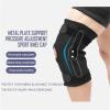 1PCS Professional Sports Safety Knee Support Brace Patella Knee Pads Hole Sports with Metal Plate Black(Medium) view 2