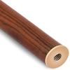 Wooden Walking Cane Stick, Brown, Threaded Metal Tip, Natural Wood Grain Finish, Mobility Support view 2