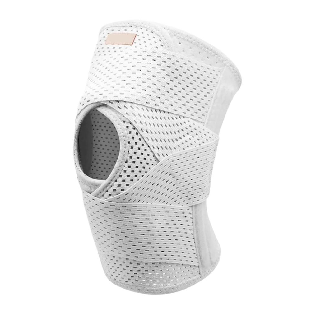 1PCS Knee Brace for Knee Pain Compression Knee Support with Air Mesh Fabric Side Stabilizers ACL Arthritis Relief(White,XX-Large)