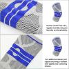 1Pcs Knee Brace Silicone Sleeve Knee Pads Arthritis Knee Protector for Joints Support Meniscus Compression Protection Sport(Red,3X-Large) view 3
