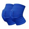 2pcs Sports Compression Knee Pads Elastic Knee Protector Thickened Sponge Knee Brace Support for Dancing Workout Training(Blue,Large) view 1