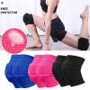 2pcs Sports Compression Knee Pads Elastic Knee Protector Thickened Sponge Knee Brace Support for Dancing Workout Training(Blue,Large) view 2