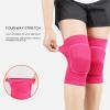 2pcs Sports Compression Knee Pads Elastic Knee Protector Thickened Sponge Knee Brace Support for Dancing Workout Training(Blue,Large) view 4