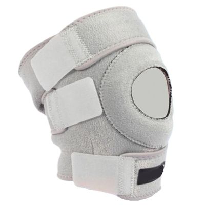 1PCS Breathable Four Spring Knee Support Brace Kneepad Adjustable Patella Knee Pads Safety(Gray)