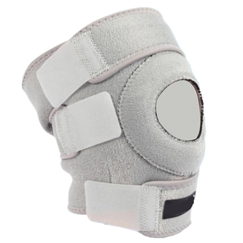 1PCS Breathable Four Spring Knee Support Brace Kneepad Adjustable Patella Knee Pads Safety(Gray)