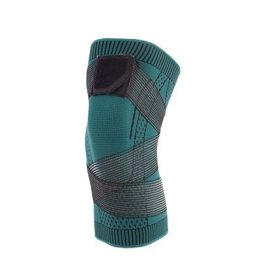 1PC Compression Knee Brace Sports Knee Pads Anti-Slip Strap Nylon Breathable Basketball Running Tennis Knee Brace Support(Green,Medium)