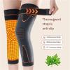 1pair Non-Slip Knee Pads Elastic Long Leg Sleeve Bandage Pressurized Knee Pads Running Sports Warm Leg Protection Accessories(Orange,XL 80.5-100kg) view 3