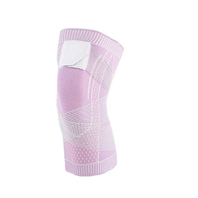 1PC Compression Knee Brace Sports Knee Pads Anti-Slip Strap Nylon Breathable Basketball Running Tennis Knee Brace Support(Pink,X-Large)