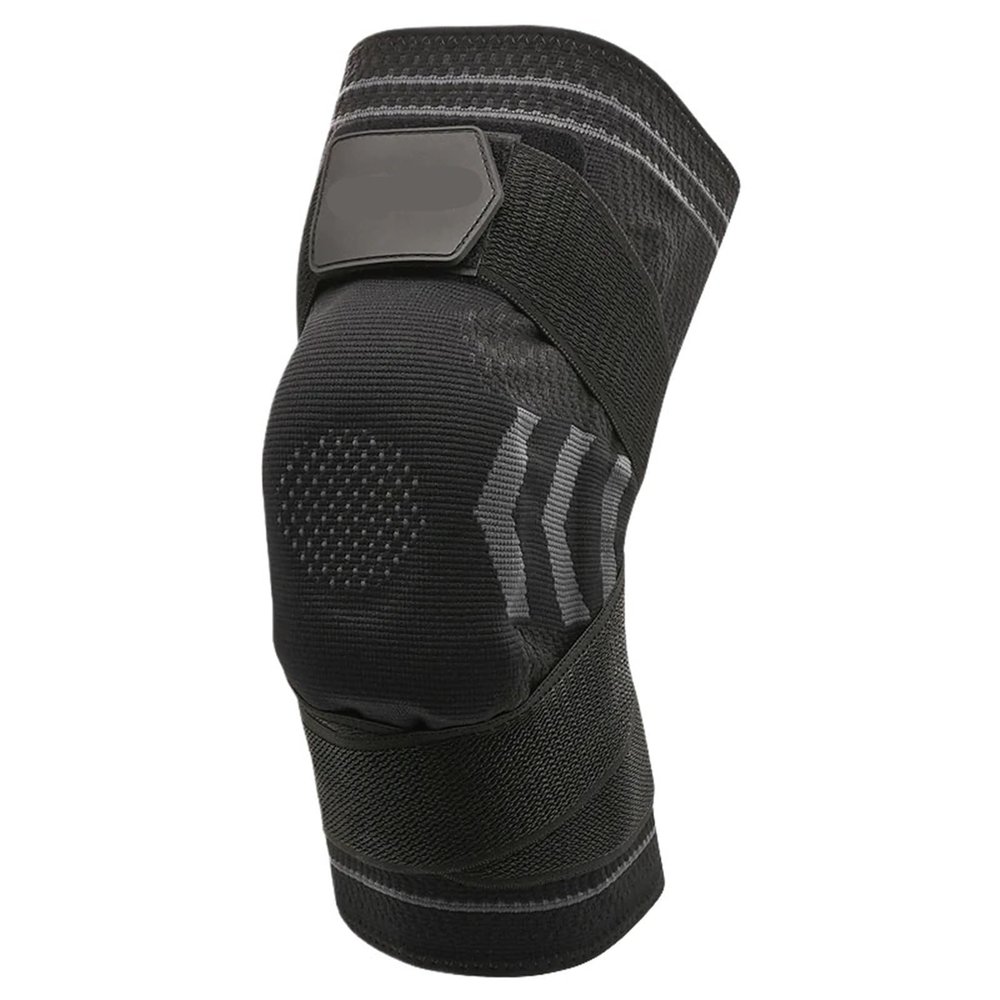 1PCS Knee Brace Support Straps Knee Compression Sleeves for Men & Women Meniscus Tear Arthritis Sports Joint Pain Relief(Black,X-Large)