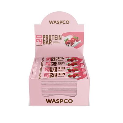 (12 Count), Protein Bars, STRAWBERRY, Gluten Free with 8g Protein and 0.7g Sugar, 40G