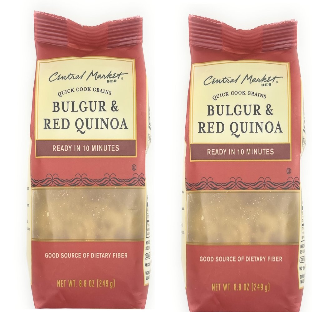 Central Market HEB Quick Cook Grains 8.8oz - 2 pack (Bulgur & Red Quinoa)