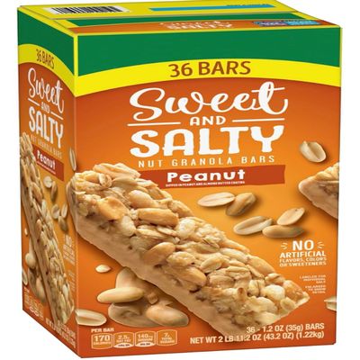 Natures Valley Sweet and Salty Peanut Granola Bars, 36 Count