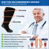 AMITOFO Plus Size Compression Socks 20-30mmHg Wide Calf with Seamless Toe, Graduated Support Stockings for Women Men, for Nurses Pregnancy Edema Flying Travel Circulation Relief view 2
