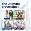 Portable Electric Travel Bidet Rechargeable Personal Perineal Cleaner, Multiple Modes & Nozzles, for Women, Men, Babies & Postpartum Care 400ML(13.5Oz) view 2