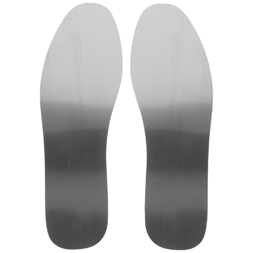 BESPORTBLE Stainless Steel Puncture-Resistant Shoe Insoles for Men Women Anti-Nail Safety Inserts for Hiking Work Outdoor Activities Fit High Hardness Protective Footwear Accessory