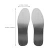 BESPORTBLE Stainless Steel Puncture-Resistant Shoe Insoles for Men Women Anti-Nail Safety Inserts for Hiking Work Outdoor Activities Fit High Hardness Protective Footwear Accessory view 2
