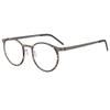 KGPGNYMYHA Titanium Reading Glasses Men Retro Large Round Frame Computer Reading Glasses Oversized Eye Glasses For Women(Brown,+250) view 1