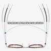 KGPGNYMYHA Titanium Reading Glasses Men Retro Large Round Frame Computer Reading Glasses Oversized Eye Glasses For Women(Brown,+250) view 2