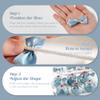 LiBongTa Mini Dusty Blue Satin Ribbon Bows 2 inch Premade Twist Tie Bows 50 PCS Small Blue Bow for Gift Wrapping Cake Candy Treat Bags Party Favors Crafts Birthday Wedding Decorations view 4