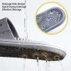 WAGJIA Health Foot Massage, Acupressure Slippers Promoting Blood Circulation Pain Relief Plantar Fasciitis Acupuncture Slippers, Reflexology Sandals(Black,5.5-6) view 3