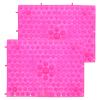 GALPADA 2pcs Foot Massager Mat Foot Reflexology Pad Relaxation Massage Feet Pressure Point Pad Anti Slip Board Acupoint Mat Particle Portable Tool for Outdoor Game (Pink) view 1