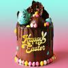 10 Pcs Happy Easter Cake Toppers Gold Acrylic Bunny Ear Side Cake Decoration for Spring Easter Birthday Baby Shower Party Supplies view 4