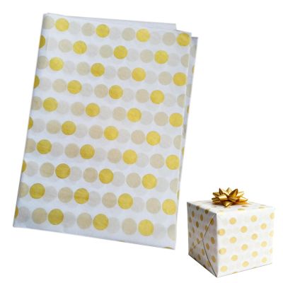 20 Sheets Gold Tissue Paper Bulk19.69 x13.78 Inch Wrapping Tissue Paper for Gifts Bags Christmas Crafts Gift Wrapping Decor Large Dots