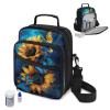 Voxugoniy Diabetes Travel Backpack Diabetic Care Products Small Sling Backpack Reusable Waterproof Unisex Shoulder Bag Crossbody Daypack, Sunflower view 2