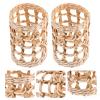 2Pcs Straw Woven Bottle Sleeves for Vase and Cup Decoration Covers view 3