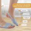 2PCS Bunion Corrector for Women & Men Big Toe Straightener - Bunions Correction Tool for - Bunion Splint with Soft Pads - Hallux Valgus Pain Relief, Breathable Fabric for Day & Night Wear (1, Gray) view 4