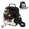 Voxugoniy Insulated Diabetes Travel Sling Backpack Insulated Multi-Pocket, Backpack for Diabetic Medical Supplies Medications Glucose Testing, Cow Prints view 2