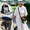 Voxugoniy Insulated Diabetes Travel Sling Backpack Insulated Multi-Pocket, Backpack for Diabetic Medical Supplies Medications Glucose Testing, Cow Prints view 4