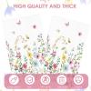 100PCS Floral Guest Napkins, Bathroom Guest Towels Disposable Floral Paper Napkins for Kitchen Wedding Bridal Baby Shower Birthday Spring Summer Garden Party, 4.3 x 7.8 Inch view 3