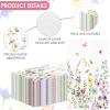 100PCS Floral Guest Napkins, Bathroom Guest Towels Disposable Floral Paper Napkins for Kitchen Wedding Bridal Baby Shower Birthday Spring Summer Garden Party, 4.3 x 7.8 Inch view 4