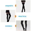 DRESSOOS Knee Compression Socks for Men and Women Breathable Thigh High Stockings with Elastic Firming Design Promote Venous Return and Varicose Veins Black Xl view 3