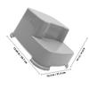 HAKIDZEL Step Stool for Toilet Safety and Bathroom Use Training Footstool for Handwashing and Brushing Teeth Space-Saving Non-Slip Design for Kitchen and Bedroom view 2