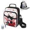 Voxugoniy Diabetes Travel Backpack, Insulated Diabetes Sling Backpack Diabetic Care Products Diabetic Supplies Travel Case Gifts for Men & Women, Cat Rose view 1