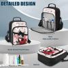 Voxugoniy Diabetes Travel Backpack, Insulated Diabetes Sling Backpack Diabetic Care Products Diabetic Supplies Travel Case Gifts for Men & Women, Cat Rose view 3