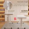 ORNDYDM Over The Bed Table with Wheels,Adjustable Height Rolling Bed Desk - Mobile Laptop Cart for Home Office,Hospital, Bedroom Work,Fits King Size Beds view 2