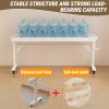 ORNDYDM Over The Bed Table with Wheels,Adjustable Height Rolling Bed Desk - Mobile Laptop Cart for Home Office,Hospital, Bedroom Work,Fits King Size Beds view 3