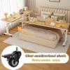 ORNDYDM Over The Bed Table with Wheels,Adjustable Height Rolling Bed Desk - Mobile Laptop Cart for Home Office,Hospital, Bedroom Work,Fits King Size Beds view 4