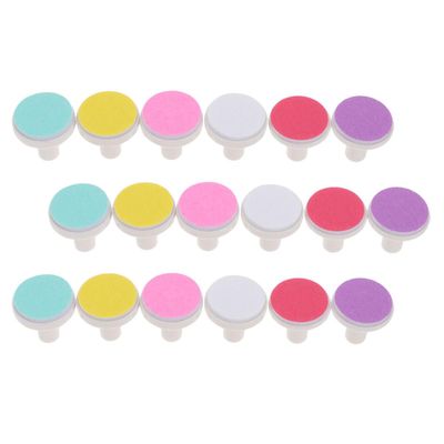 ARTSEWPLY 18pcs Nail Grinding Heads Replacement Pads Ergonomic Safe Nail Trimmer with Premium Abrasive Practical Grooming Kit